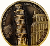 Gold Schiefer Turm von Pisa 1 oz - 2022
